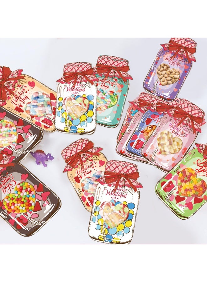 Mordely 18 Pack Valentine Cards for Kids Classroom School, Colorful Jars Kids Valentine Day Cards, Valentine Day Gifts for Kids, Exchange Gifts - Image 4